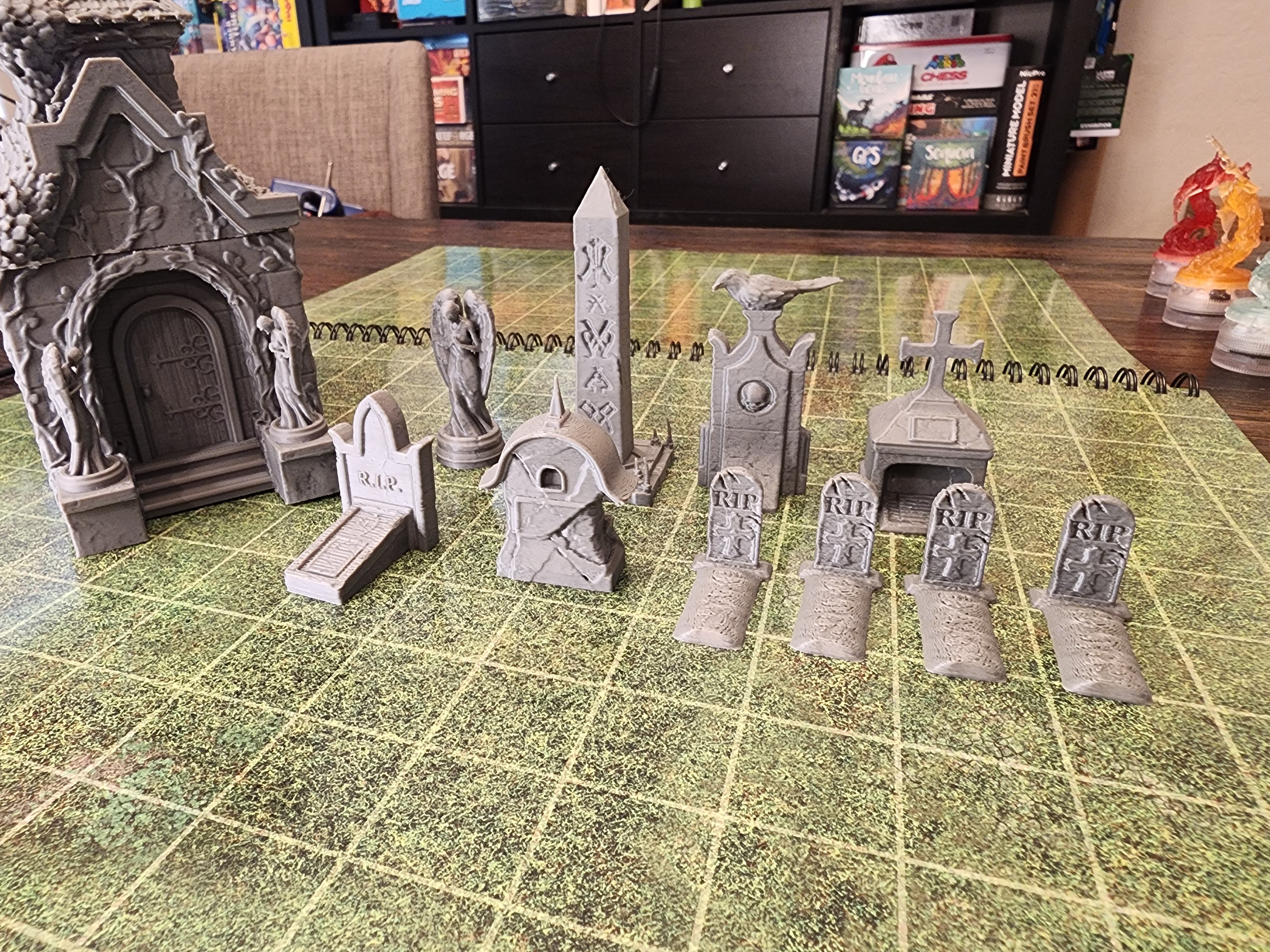 Graveyard Terrain Set – Charm & Ember