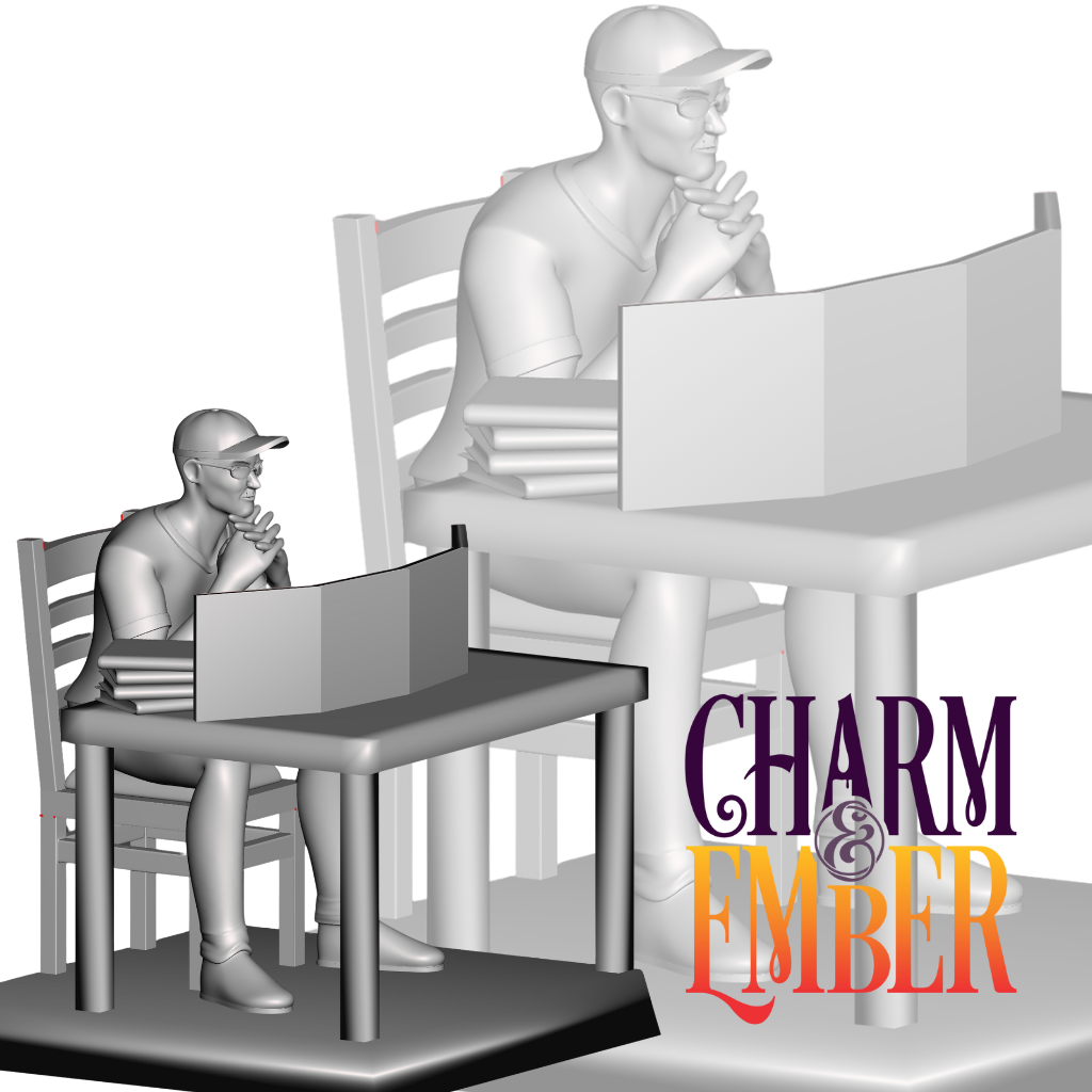 Dungeon Master at the table, behind his screen, ready for the chaos