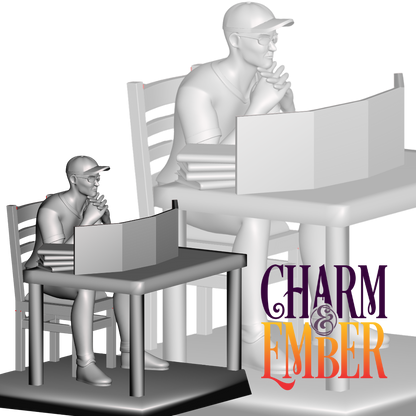 Dungeon Master at the table, behind his screen, ready for the chaos