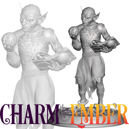 Goblin wizard about to cast something questionable — definitely not a fireball… probably