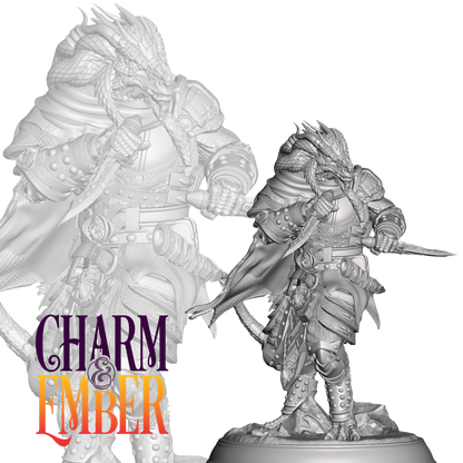 Cloaked in shadows and scaled in menace, this dragonborn strikes before you even hear the hiss