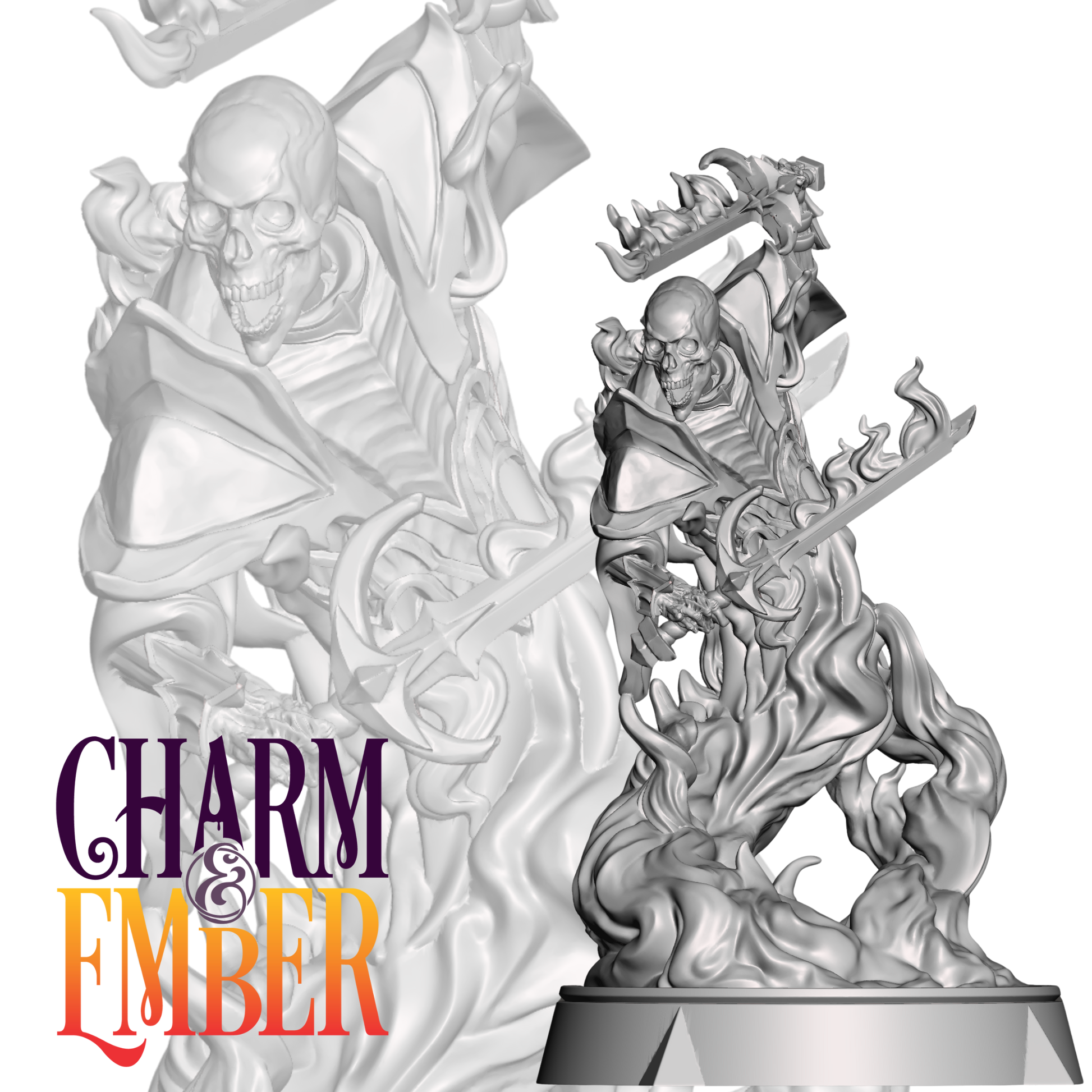 Once a royal guardian, now a cursed shade wielding blades of vengeance in the afterlife