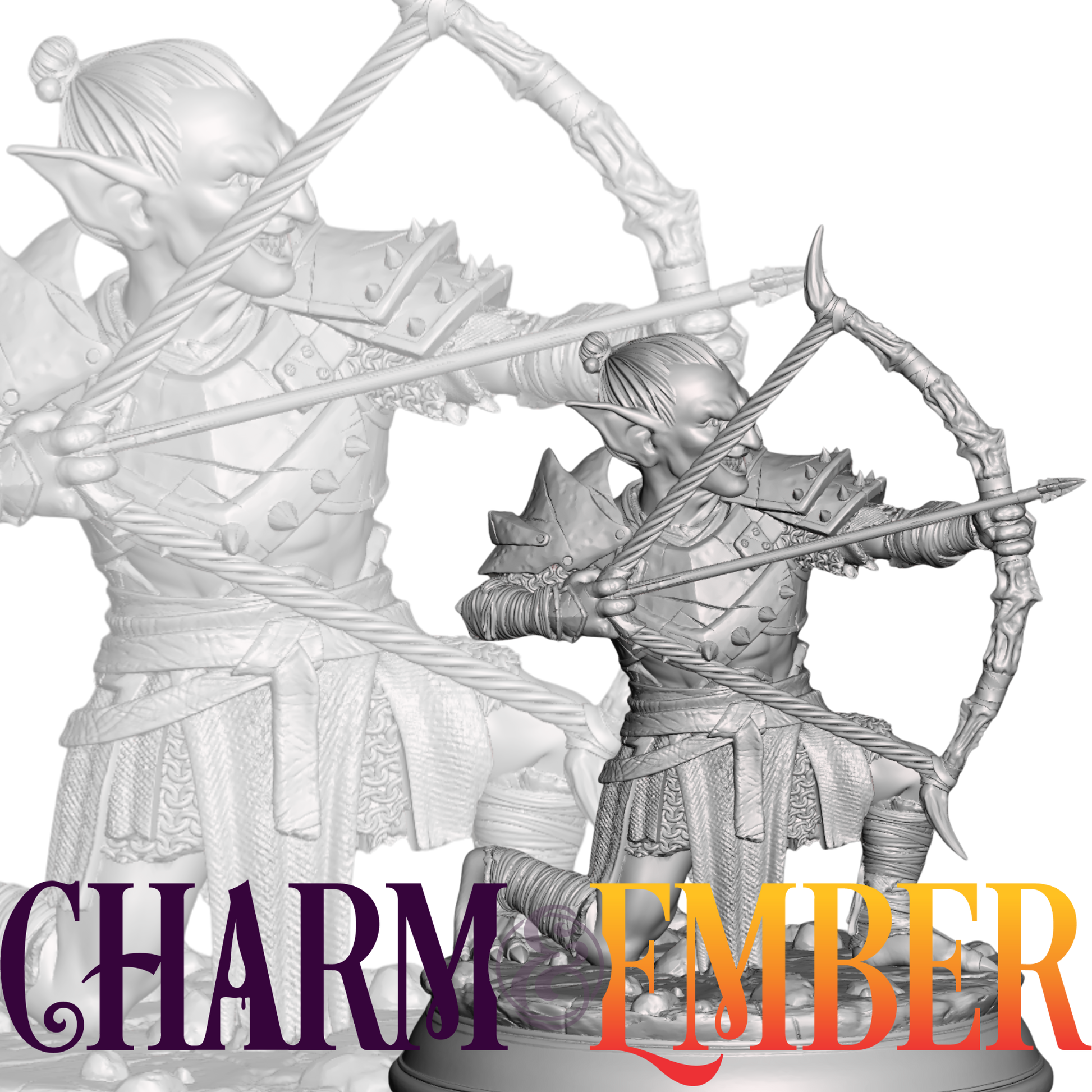 Goblin ranged unit or scout NPC, ideal for ambushes, skirmishes, or outpost defense