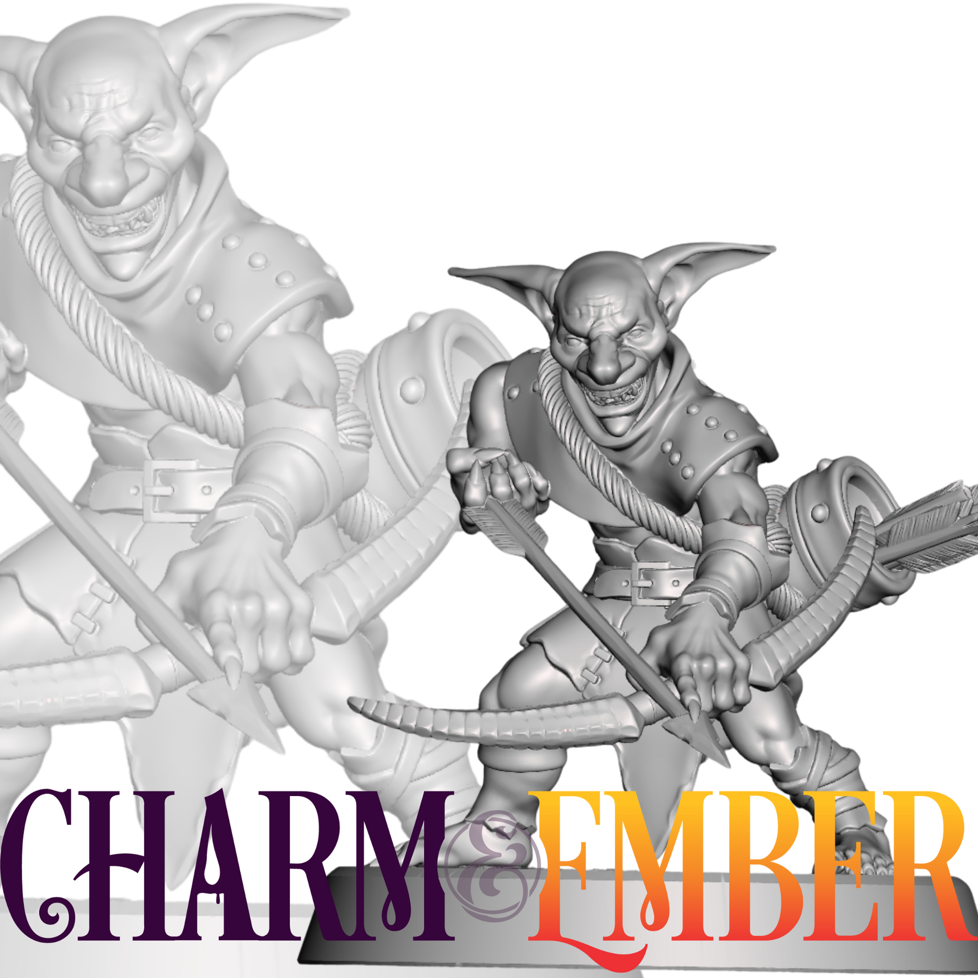 Goblin scout or trap-setter NPC, perfect for ambush encounters, guerrilla tactics, or jungle maps