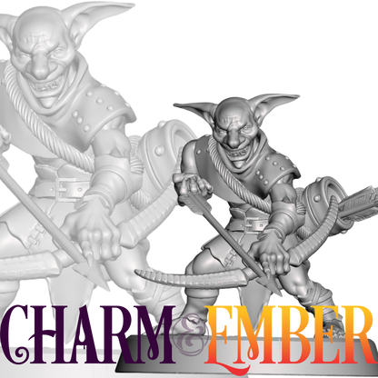 Goblin scout or trap-setter NPC, perfect for ambush encounters, guerrilla tactics, or jungle maps
