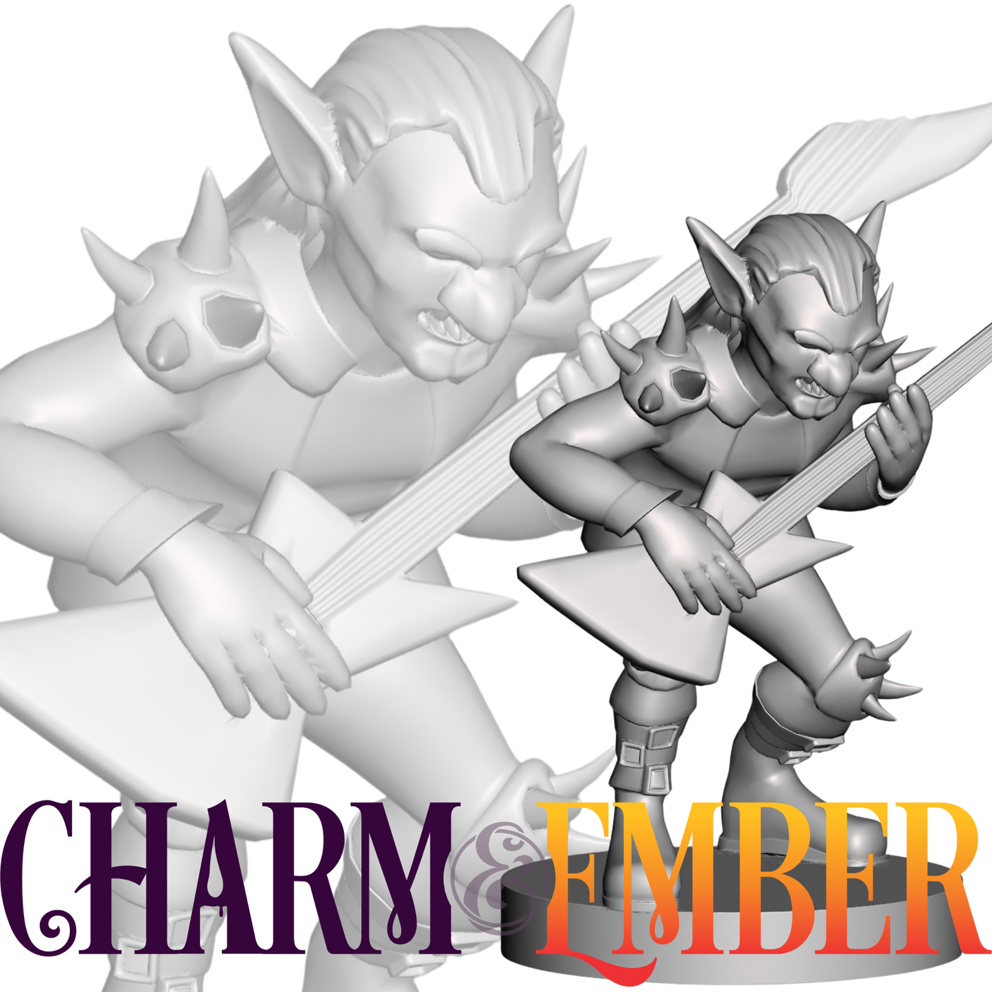 Goblin bard or performer NPC, perfect for chaotic tavern scenes or magical concerts