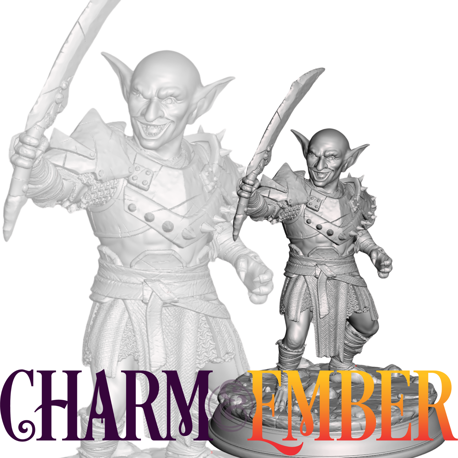 Goblin raider or melee fighter mini, perfect for ambush encounters or swarm tactics