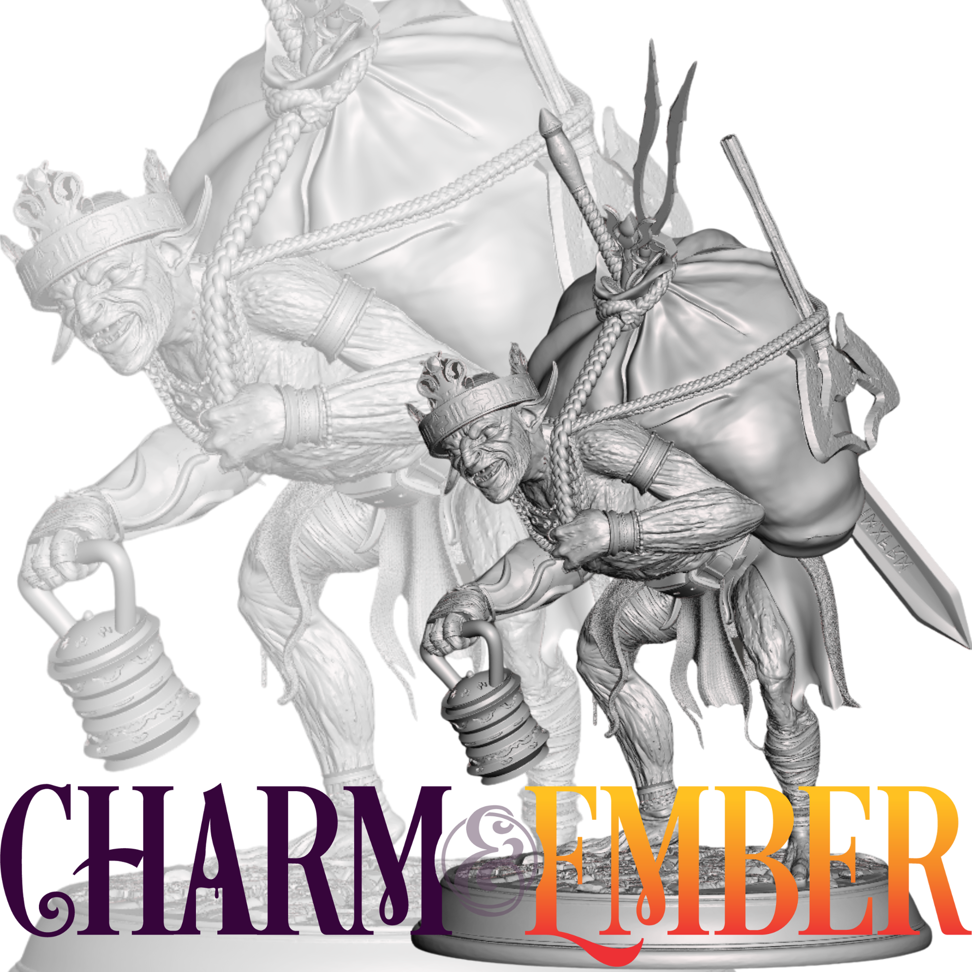 Goblin who definitely didn’t read the encumbrance rules — now he’s the pack animal