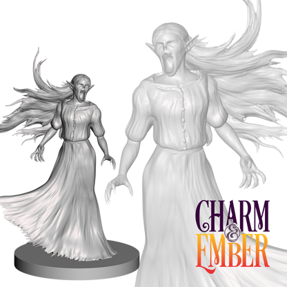 The wind howls. The banshee howls. The rogue fails a wisdom save and howls too. Tragic.