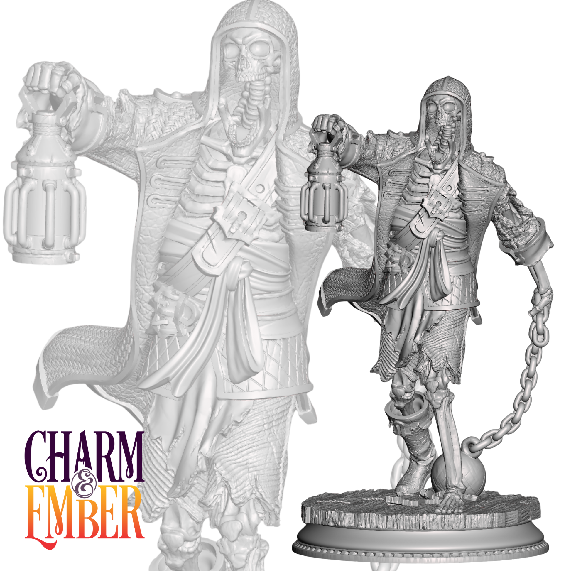 Undead pirate mini perfect for nautical encounters, cursed treasure hunts, or haunted ship battles