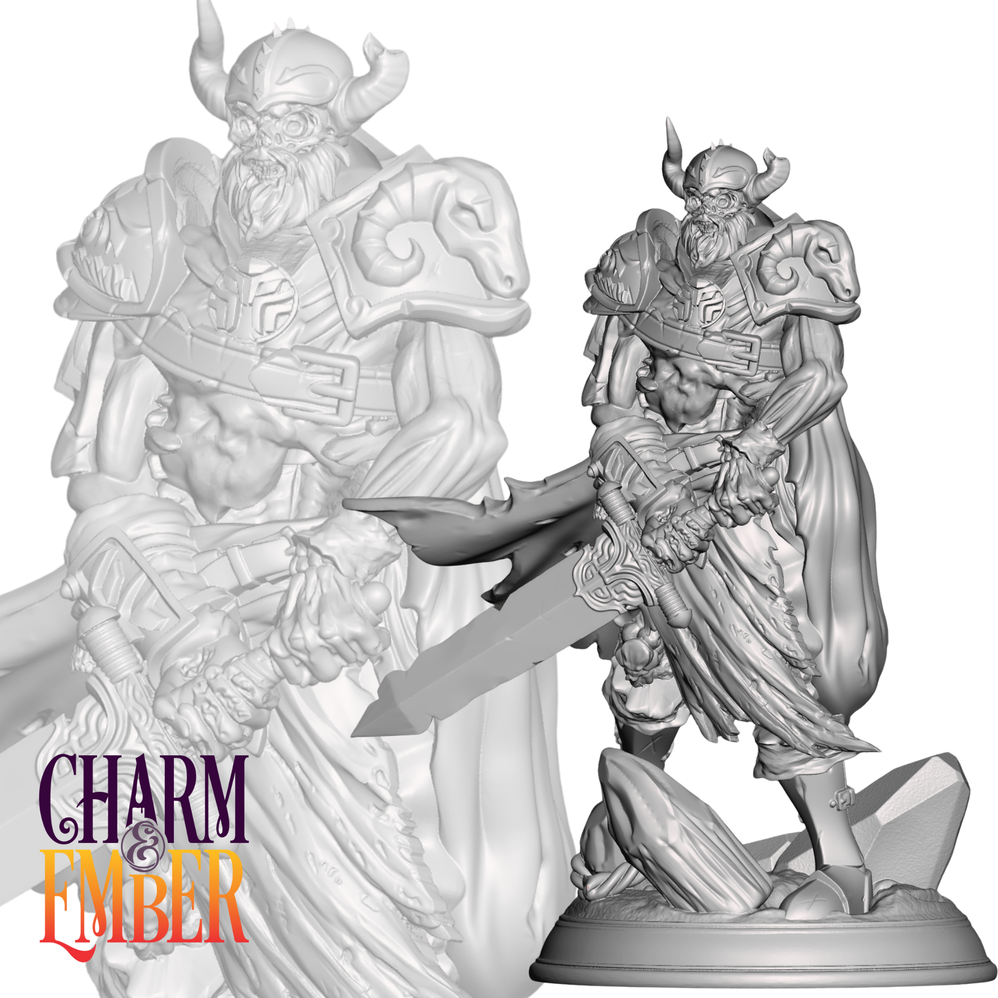 Once a champion of men, now a cursed revenant bound to serve the dark will of his fallen empire