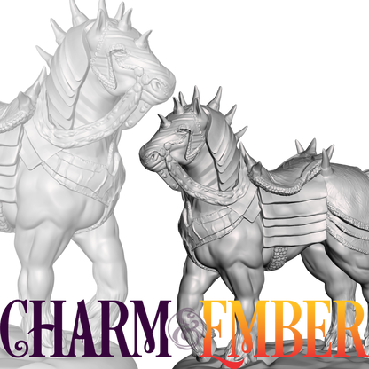 You hear it before you see it — a warhorse, clad in steel and bad intentions. Good luck.