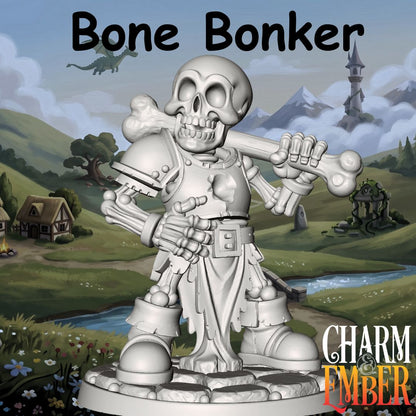 Bone Bonker Skeleton carrying an oversized bone club from the Young Adventurers Skeleton Pack